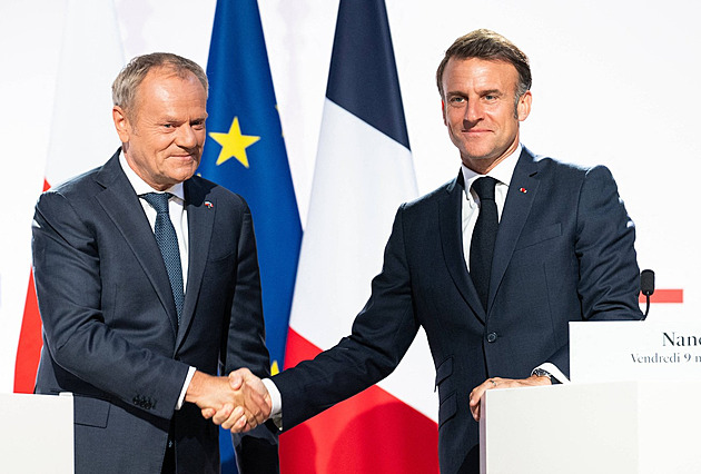 Čeká nás spolupráce na jaderném odstrašování, oznámil Macron v Polsku