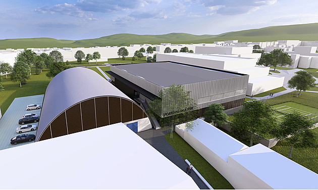 V Písku staví novou sportovní halu. Využijí ji házenkářky i sousední škola