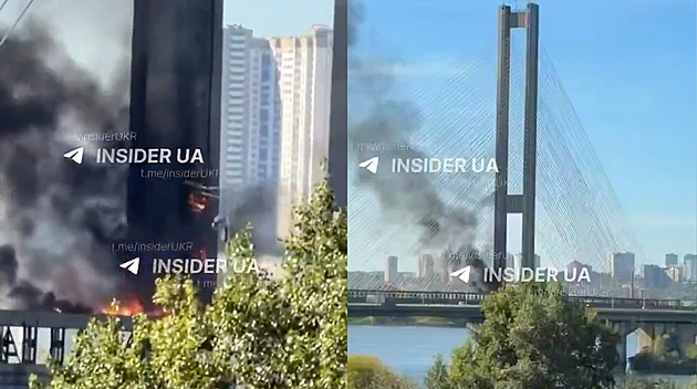 Peklo na Dněpru. Rusko útokem na další most trhá ještě víc Kyjev na „kusy“